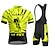 cheap Men&#039;s Clothing Sets-21Grams Men&#039;s Cycling Jersey with Bib Shorts Short Sleeve Mountain Bike MTB Road Bike Cycling Yellow Red Blue Graphic Bike Quick Dry Moisture Wicking Spandex Sports Graphic Letter &amp; Number Funny