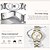 Недорогие Кварцевые часы-кварцевые часы olevs для женщин, роскошные повседневные модные наручные часы, водонепроницаемые серебристые часы с календарем из титанового сплава, часы из нержавеющей стали