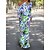 cheap Maxi Dresses-Women&#039;s Two Piece Dress Set Outdoor Daily Casual Dress Two Piece Dress Print Fashion Streetwear One Shoulder Maxi Dress Graphic Abstract Long Sleeve Loose Fit Red Royal Blue Sky Blue Summer Spring S