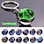 cheap Car Pendants &amp; Ornaments-12 Constellation Luminous Keychain Glass Ball Pendant Zodiac Sign Keychain Glow In The Dark Key Chain Holder Men Women Birthday Gifts