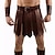 abordables Disfraces históricos y vintage-Conjunto de falda escocesa de gladiador romano para hombre, falda retro vintage medieval de guerrero vikingo, faldas escocesas de utilidad, disfraz de cosplay, ropa de club larp de halloween
