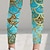 cheap Girl&#039;s 3D Bottoms-Kids Girls&#039; Leggings Graphic Active Outdoor 3-12 Years Summer Blue Purple Green