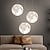 cheap Island Lights-LED Pendant Lights Moon Design Acrylic Kitchen Island 10&quot; Modern Farmhouse Foyer Entryway Light Fixtures Ceiling Hanging Globe Over Table 110-240V