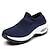 cheap Women&#039;s Sneakers-Women&#039;s Sneakers Plus Size Flyknit Shoes Outdoor Daily Color Block Summer Flat Heel Round Toe Sporty Casual Running Walking Tissage Volant Loafer Black And White Blue Grey Black gray