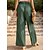 cheap Pants-Women&#039;s Wide Leg Pants Trousers Cotton Blue Orange Green Fashion Wide Leg Casual Daily Full Length Micro-elastic Plain Comfort S M L XL