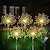 billige Pathway Lights &amp; Lanterns-fyrverkeri solcellelys utendørs stilys solcelledrevne starburst eventyrlys vanntette 8 lysmoduser med fjernkontroll for terrasse dekorativt landskap 90/120/150/180/200 lysdioder