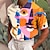 billige poloshirts med cubansk krave til mænd-Herre POLO Trøje Golftrøje Abstrakt Grafiske tryk Aftæpning Sort Gul Blå Regnbue 3D-udskrivning udendørs Gade Kort Ærme Trykt mønster Tøj Mode Designer Afslappet Åndbart