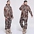 cheap Hunting Clothing-Men&#039;s Hoodie Jacket with Mask Camouflage Hunting Jacket Camo Suit Winter Outdoor Thermal Warm Waterproof Windproof Breathable Fleece Elastane Cotton Winter Jacket Hoodie Jacket and pants