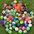olcso Játékok – újdonságok-20 db válogatott színes pattogó labdák ömlesztett vegyes mintás magas pattogó labdák gyerekbulihoz ajándékok ajándékok születésnapi ajándék