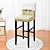 cheap Dining Chair Cover-2 Pcs Waterproof Bar Stool Cover Stretch Counter Stool Pub Chair Slipcover Cafe Barstool Cover Pu Leather for Patio Outdoor Bar Restrant Wedding with Elastic Bottom