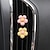 abordables Colgantes y ornamentos para coche-Starfire 4 piezas clip de ventilación de aire del coche aromaterapia lindas flores de dibujos animados forma ambientador de aire del coche difusor de fragancia decoraciones interiores del coche
