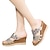 billige Sandaler til kvinder-kvinders kile sandaler platform sandaler plus størrelse daglig sommer rhinestone åben tå afslappet blå guld