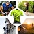 baratos Camisolas masculinas-21Grams Homens Camisa para Ciclismo Manga Curta Moto Blusas com 3 bolsos traseiros Ciclismo de Montanha Ciclismo de Estrada Respirável Secagem Rápida Pavio Humido Tiras Refletoras Vermelho Azul Verde