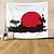 ieftine tapiserii de artă-Tapiserie suspendată în stil japonez artă de perete tapiserie mare decor mural fotografie fundal pătură perdea acasă dormitor sufragerie decorare templu femei soare