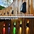 abordables Appliques d&#039;extérieur-Lumière solaire extérieure de jardin rvb couleur changeante ip65 applique murale étanche éclairage solaire pour passerelle clôture escalier décoration de cour éclairage