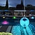 olcso Víz alatti lámpák-úszó medence lámpák napelemes medence lámpák RGB színváltóval vízálló medencelámpák, amelyek lebegnek az úszómedencéhez éjszaka akasztható led disco világító golyós lámpák a kerti tóhoz