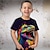 ieftine tricouri 3d pentru băieți-Băieți 3D Grafic Animal Dinozaur Tricou Manșon scurt Tipărire 3D Vară Primăvară Activ Sport Modă Poliester Copii 3-12 ani În aer liber Casual Zilnic Fit regulat