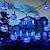 abordables Tiras de Luces LED-Luces de cadena marroquíes solares luces de hadas de globo led al aire libre a prueba de agua 8 modos de iluminación ip65 bola de luz a prueba de agua fiesta de bodas de navidad jardín decoración de