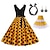 Недорогие Костюмы Старого света-Ретро винтаж 1950-х годов, нижняя юбка в стиле рокабилли, юбка-кольцо, трапециевидное платье-пачка, расклешенное платье, рождественское праздничное платье, женское праздничное/вечернее маскарадное