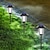 abordables Éclairages pour allées-lampe à flamme de simulation dynamique solaire 48 led 66 led lumière scintillante décoration de jardin étanche extérieur pelouse chemin yard patio lampadaires