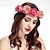 abordables Accessoires de coiffure-simulation rose épingle à cheveux vacances guirlande bande de cheveux coiffe couronne de fleurs bandeau floral mariage cheveux de mariée cerceau