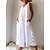 cheap Women&#039;s Jumpsuits &amp; Rompers-Women&#039;s Jumpsuit Solid Color Button Pocket Streetwear V Neck Street Daily Sleeveless Regular Fit White S M L Summer