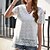 cheap Tees &amp; T Shirts-Women&#039;s T shirt Tee Black White Pink Plain Daily Weekend Short Sleeve V Neck Basic Regular S