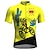 cheap Cycling Clothing-21Grams Men&#039;s Short Sleeve Cycling Jersey Bike Top with 3 Rear Pockets Breathable Quick Dry Moisture Wicking Reflective Strips Mountain Bike MTB Road Bike Cycling Yellow Red Blue Polyester Graphic