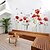abordables Autocollants muraux-fleur plante papillon wall sticker fond mur salon chambre décoration wall sticker auto-adhésif wall sticker