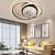 billige Lamper til takvifte-takvifte med lys sirkel design app&amp;amp; fjernkontroll 50cm dimbar 6 vindhastigheter moderne takvifte for soverom, stue, lite rom 110-240v