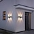 cheap Outdoor Wall Lights-Outdoor LED Wall Lamp Waterproof 10W Up and Down Lighting Indoor Double-Head Curved Wall Light Modern Bedroom Warm White Light