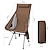 billige Hagemøbler-sammenleggbar campingstol med nakkestøtte og koppholder, bærbar utendørs strandstol med høy rygg med bag, ryggsekkstol for fiskepiknik og fotturer