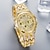 cheap Quartz Watches-Men Quartz Watch Large Dial Rhinestone Business Chronograph Decoration Stainless Steel Watch