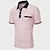 billige Klassisk poloskjorte for menn-Herre Button Up Poloer POLO T-skjorte Avslappet Ferie Knaphul Kortermet Mote Grunnleggende عادي Klassisk Sommer Normal Hvit Rosa Oransje Kakifarget Button Up Poloer