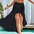 Χαμηλού Κόστους Μονές φούστες-Γυναικεία Που καλύπτει Μακρύ Φούστες Με Κορδόνια Σκέτο Διακοπές Κολύμβηση Καλοκαίρι Πολυεστέρας Ρούχα παραλίας Φθινόπωρο Μαύρο Λευκό Ροζ Θαλασσί