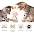 economico Giochi per gatti-giocattoli di piume interattivi per gatti pet bumbler giocattolo divertente giocattoli interattivi per gatti rompicapo per gatti giocattoli con bacchetta di piume palla rotante