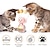 abordables Jouets pour chats-chat interactif plume jouets pet bumbler drôle jouet interactif chats jouets chat roulant teaser plume baguette jouets boule tournante