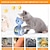 ieftine Jucării Pisică-jucării interactive cu pene pentru pisici bumbler pentru animale de companie jucărie amuzantă jucării interactive pentru pisici pisici rulant teaser baghetă cu pene jucării bilă rotativă
