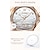 זול שעונים מכאניים-olevs נשים שעון מכני יצירתי מינימליסטי אופנה קז&#039;ואל אנלוגי שעון יד אוטומטי מתפתל עצמי לוח שנה זוהר עמיד למים שעון קרמי לנשים שעוני נשים מתנה