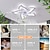 cheap Ceiling Fan Lights-LED Ceiling Fans Dimmable with Remote Contral Flower Design 20&quot;/39&quot; 5/9-Heads Flush Mount Ceiling Lamp Acrylic Lampshade Chandelier Bedroom Living Room