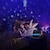 abordables Proyector de la lámpara  y proyector láser-Mini bola de discoteca luz cielo estrellado galaxia proyector led fiesta luz club para karaoke rotación automática colorido efecto de iluminación de escenario