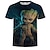 billige Cosplay-anime t-shirts og hættetrøjer til hverdagsbrug-Guardians of the Galaxy 3 Baby Groot Træmand Raket vaskebjørn T-shirt Anime 3D Grafisk Til Par Herre Dame Voksne Maskerade 3D-udskrivning Afslappet / Hverdag