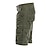 baratos Clássico-Homens Bermuda Cargo Shorts de Trilha Bolso Com Zíper Bolso com aba Tecido Conforto Respirável Ao ar livre Diário Para Noite Moda Casual Preto Verde Tropa