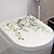 abordables Accessoires pour salle de bains-Nouveau autocollant mural de toilette de plante verte décoration de toilette autocollant mural auto-adhésif