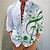 billiga grafiska skjortor för män-Herr Skjorta Grafiska tryck Musik Noteringar Hög krage Svart Gul Blå Purpur Grön Utomhus Gata Långärmad Mönster Kläder Mode Designer Ledigt Bekväm