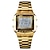 cheap Digital Watches-SKMEI 1381 Luxuly Mens Wristwatch Gold Golden Digital Watches Stainless Steel Top Brand Relogio Masculino Saatler Male Clock