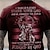 levne pánské 3D tričko-Pánské Tričko Křesťanská trička Grafika Haç Víra Vlastnosti Tričkový Oblečení 3D tisk Venkovní Denní Krátký rukáv Tisk Vinobraní Módní Designové
