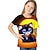 お買い得  女の子の 3d T シャツ-女の子 3D グラフィック 動物 猫 Tシャツ Ｔシャツ 半袖 3Dプリント 夏 春 活発的 ファッション かわいいスタイル ポリエステル 子供 3〜12年 アウトドア カジュアル 日常 レギュラー