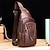 cheap Laptop Bags,Cases &amp; Sleeves-BULL CAPTAIN High Quality Men Genuine Leather Cowhide Vintage Chest Back Pack Travel fashion Cross Body Messenger Shoulder Bag