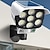 baratos Candeeiros Luzes de Exterior-lâmpada de monitor de simulação ao ar livre de luz de parede solar led luz de jardim movida a energia solar com sensor de corpo humano simulação de vigilância em casa luz de rua inteligente ao ar